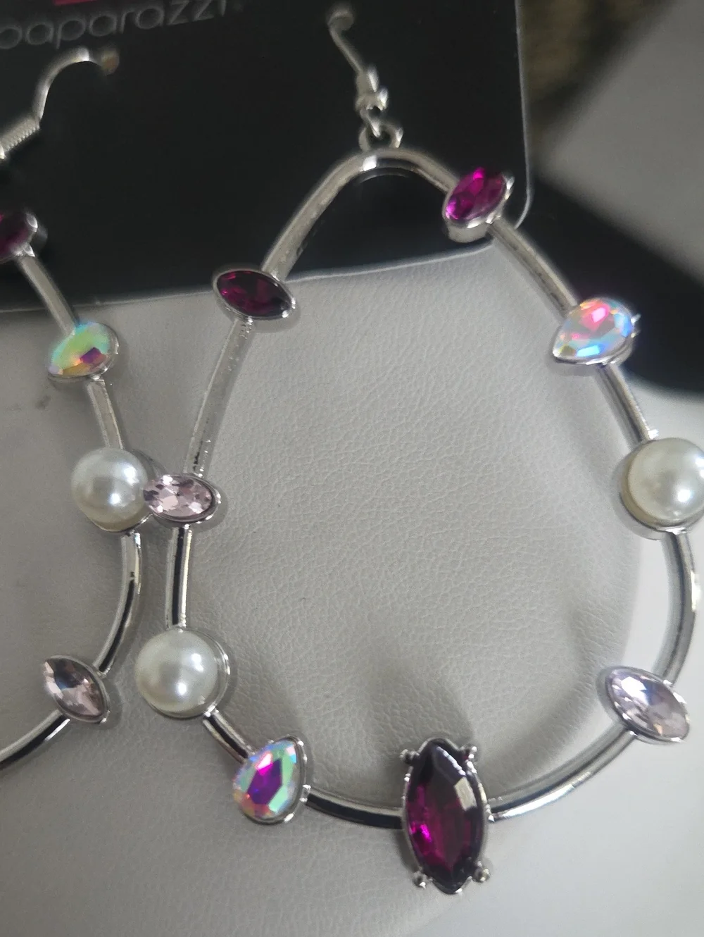 Paparazzi Gem Pearl  Multi Earrings NWT